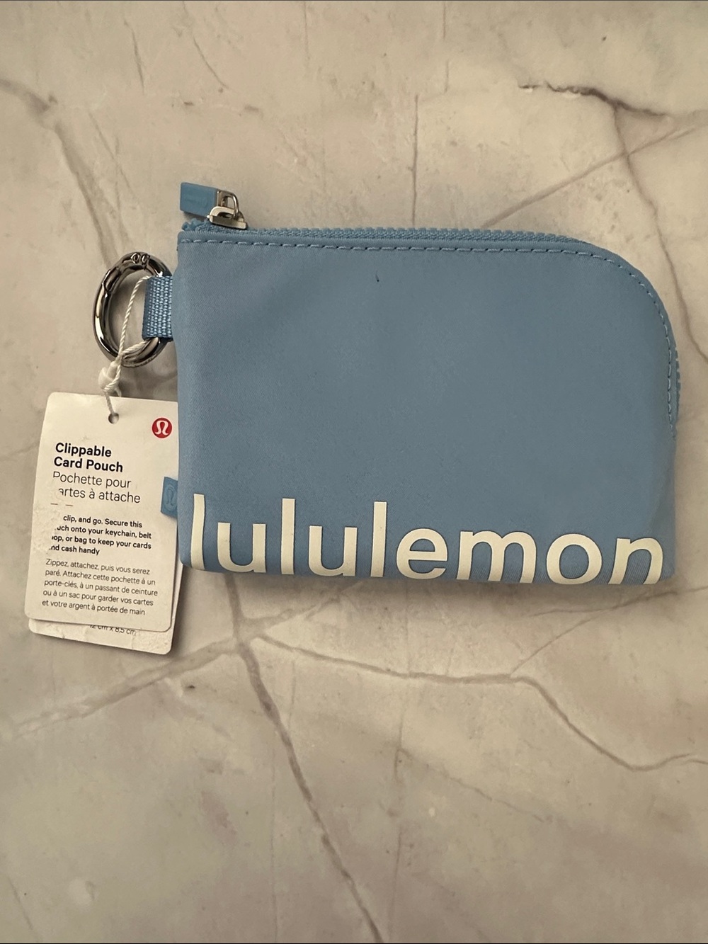 Lululemon Clippable Card Pouch: Proud Cloud/White